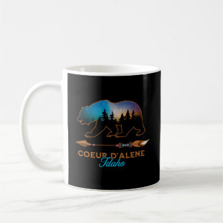 Caneca De Café Coeur D'Alene Idaho Bear Starry Night Viagem