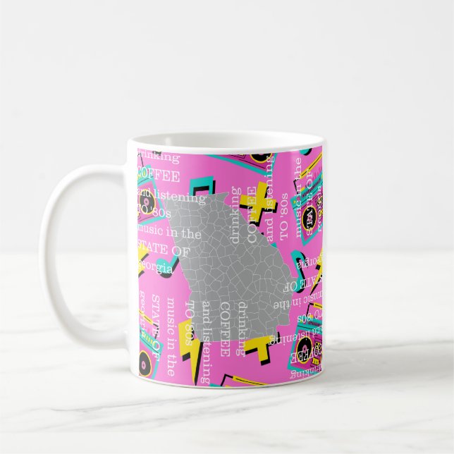 Caneca De Café Coffee and '80s Music in Georgia  (Esquerda)