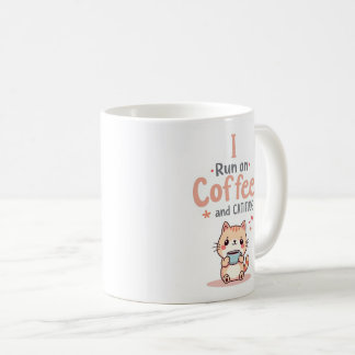 Caneca De Café Coffee and Cattitude Funny Cat Mug