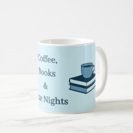 Caneca De Café Coffee Books & Late Nights – Study Life Mug