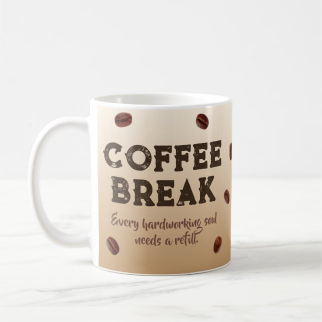 Caneca De Café Coffee Break – customizable (Esquerda)