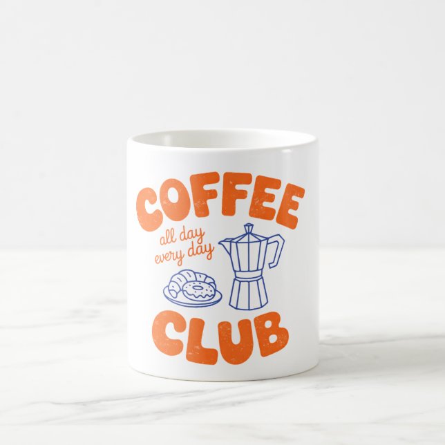 Caneca De Café Coffee Club Mug – All Day Every Day Coffee Lover (Centro)