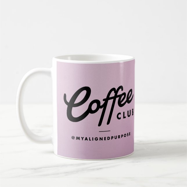 Caneca De Café Coffee Club Mug - ombre roxo (Esquerda)