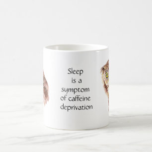 Caneca De Café Coffee Coffee Cote Sleep Coruja sem Atitude