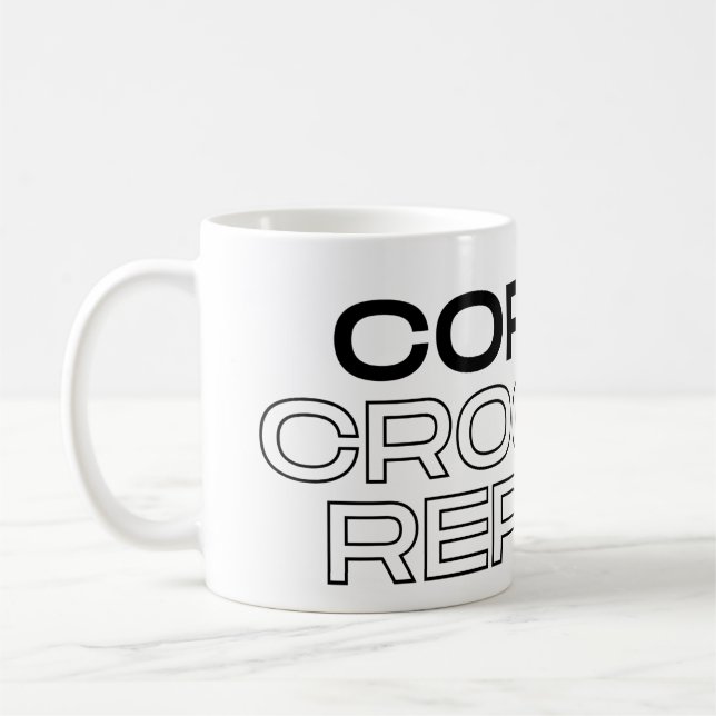 Caneca De Café Coffee Crochet Repeat Coffee Mug (Esquerda)