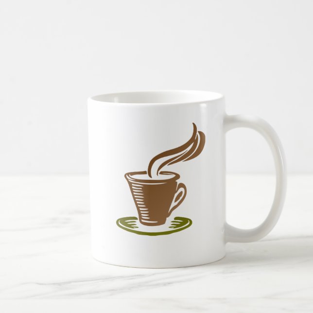 Caneca De Café Coffee Cup with Coffee Cup Design (Direita)