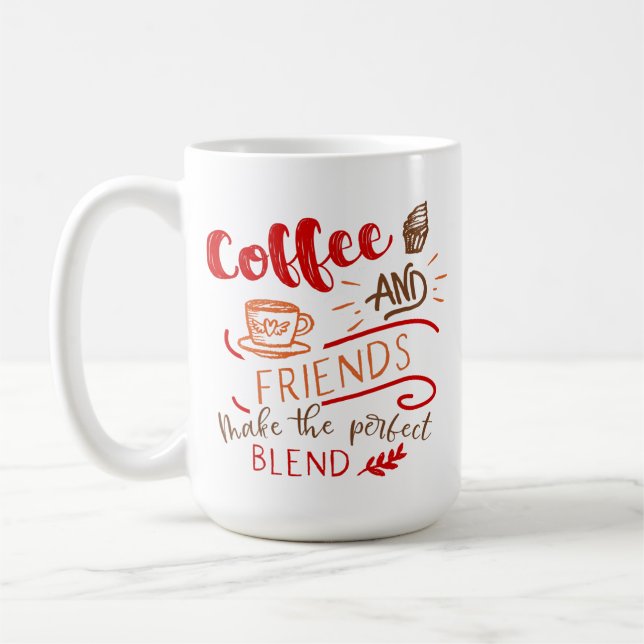Caneca De Café Coffee e Amigos - Cotação de Mistura Perfeita (Esquerda)