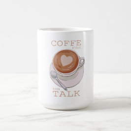 Caneca De Café Coffee First Then Talk – Funny Morning Coffee Mug 