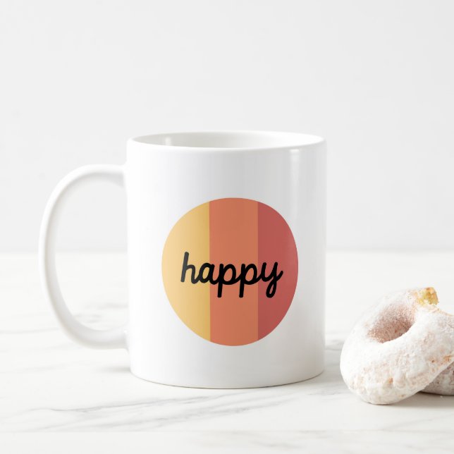 Caneca De Café Coffee Happy Mug (Com Donut)