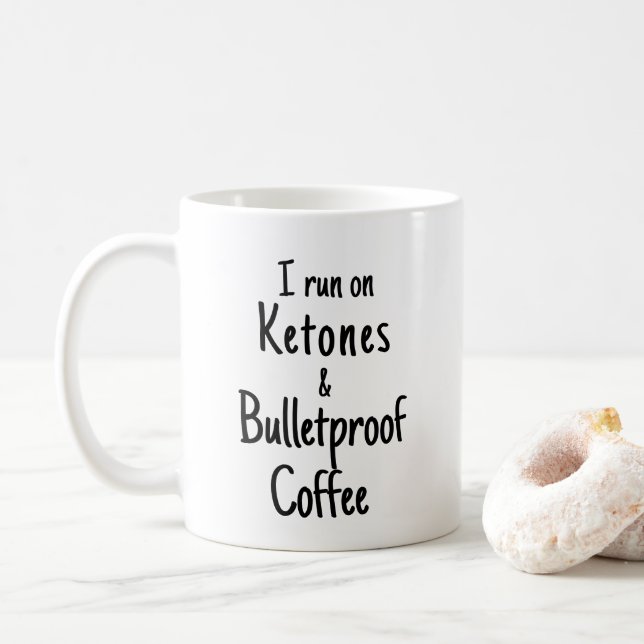 Caneca De Café Coffee Keto Estilo de Vida (Com Donut)