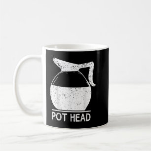 Caneca De Café Coffee Lover Pot Head TShirt 