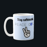 Caneca De Café Coffee mug<br><div class="desc">Cute cup with a peace sign.</div>