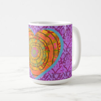 Caneca De Café Coffee Mug Aztec Heart Design