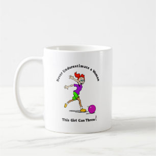 Caneca De Café Coffee Mug: Boliche - Essa garota pode jogar