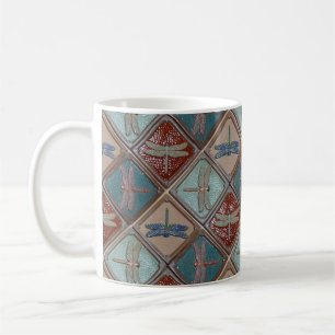 Caneca De Café Coffee Mug com azulejo de Dragonfly