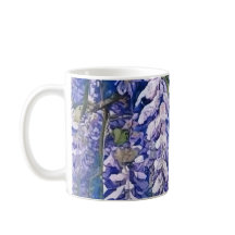 Coffee Mug com Design Wisteria Blossom