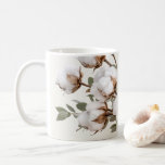 Caneca De Café Coffee Mug Cotton Botanica Neutral Print<br><div class="desc">Add timeless farmhouse charm to your space with this cotton botanical coffee mug. Featuring delicate cotton blossoms in a soft neutral style, this design blends beautifully with farmhouse, French country, and cottage inspired interiors. The natural cotton artwork and warm neutral tones create a relaxed rustic feel that works perfectly in...</div>