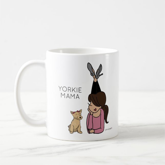 Caneca De Café Coffee Mug de café da Yorkie (Esquerda)