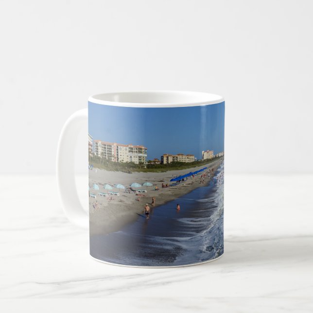 Caneca De Café Coffee Mug de Coffee Beach Coastline (Frente Esquerda)
