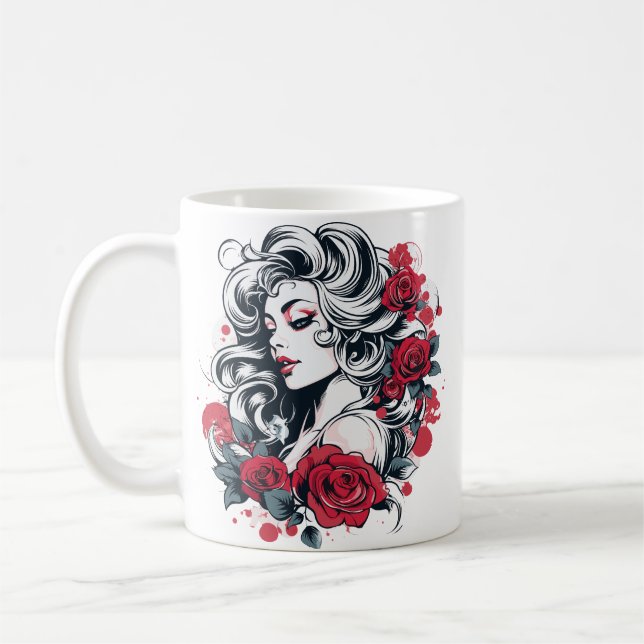 Caneca De Café Coffee Mug de Designer Único (Esquerda)