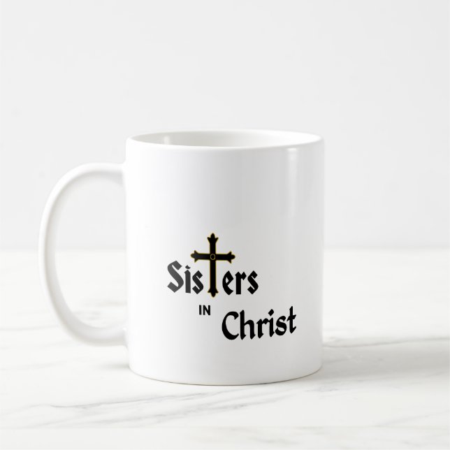 Caneca De Café Coffee Mug: Irmãs no Cristo (Esquerda)