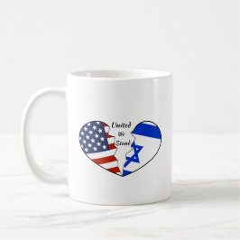 Caneca De Café Coffee Mug: Israel e EUA Unidos