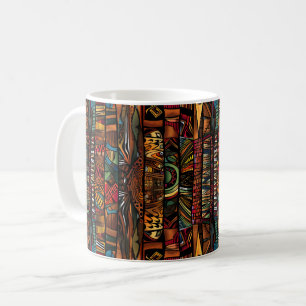 Caneca De Café Coffee Mug, Padrão Tribal Africano