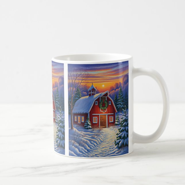 Caneca De Café Coffee Mug Red Barn (Direita)