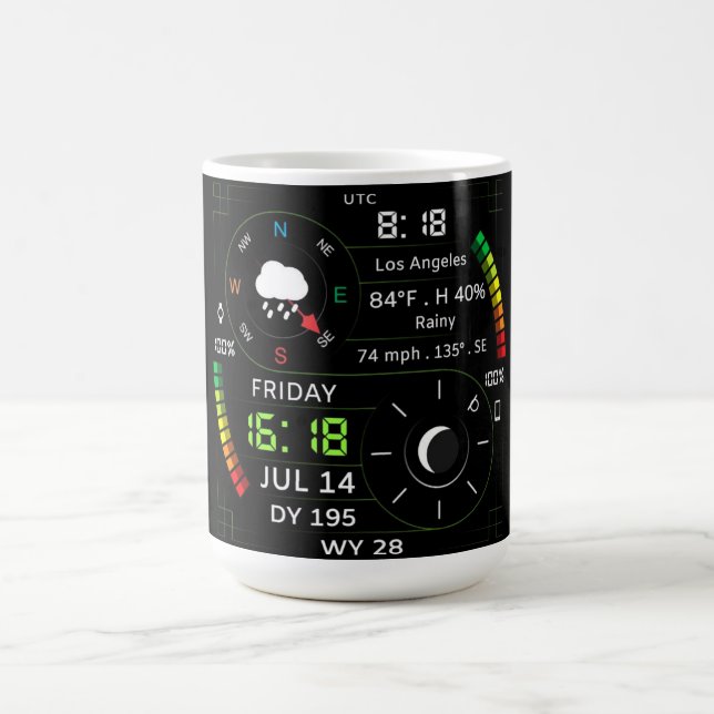 Caneca De Café Coffee Mug with a Humorous Digital Design (Centro)