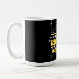Caneca De Café Coffee Mug with a Humorous Digital Design