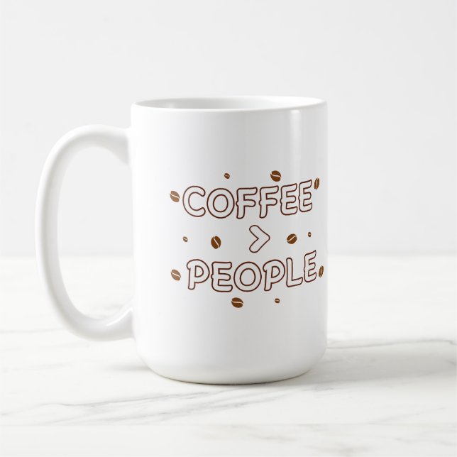 Caneca De Café Coffee > People – Funny Coffee Lover Quote (Esquerda)