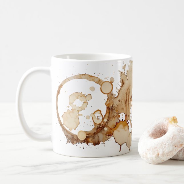 Caneca De Café Coffee Splatters Coffee Mug (Com Donut)