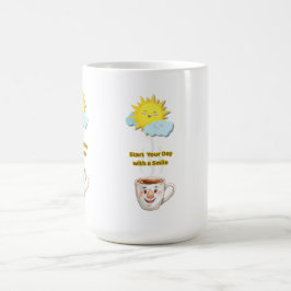 Caneca De Café Coffee Time – Cute Smiling Cup