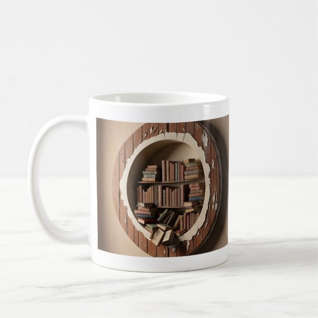 Caneca De Café Coffy Mug para amantes de livros (Esquerda)