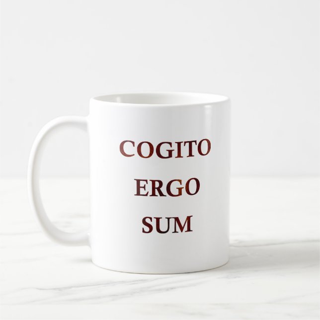 Caneca De Café Cogito ergo sum (Esquerda)