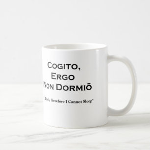 Caneca De Café Cogito Ergo Sum e o corolário inevitável