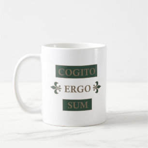 Caneca De Café cogito ergo sum, frase latina