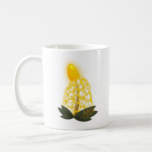 Caneca De Café Cogumelo Amarelo Magro de Véu Bridal