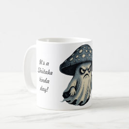Caneca De Café Cogumelo Assassino – Fantasma Assustador com Faca