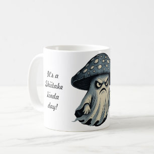 Caneca De Café Cogumelo Assassino – Fantasma Assustador com Faca