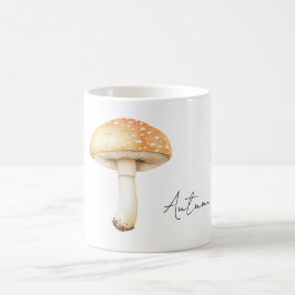 Caneca De Café Cogumelo Creme de Pêssego