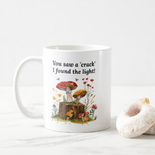 Caneca De Café Cogumelo & Flor Silvestre, Inspirador Amante da Na