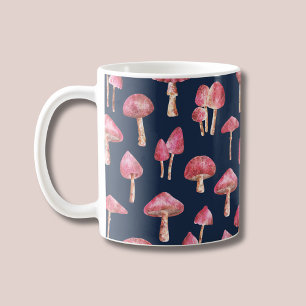 Caneca De Café Cogumelo Rosa