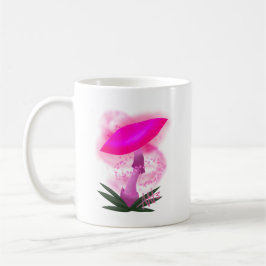 Caneca De Café Cogumelo Rosa bonito