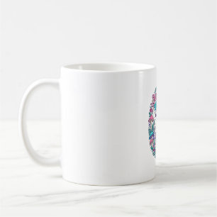 Caneca De Café Cogumelo Unicórnio Magia Unicórnio Colorido Arte P