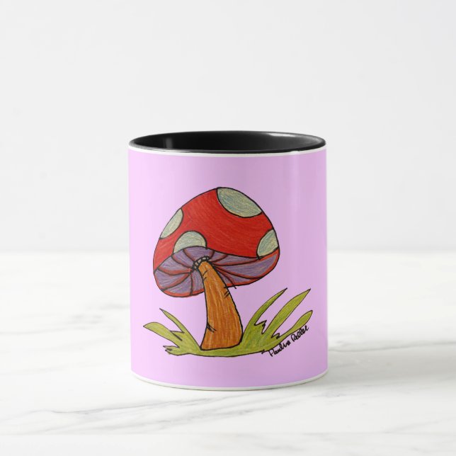 Caneca de Café Cogumelo Vermelho (Centro)