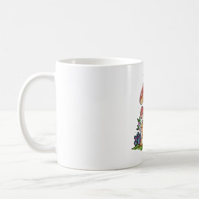 Caneca De Café Cogumelos e Sapos (Esquerda)