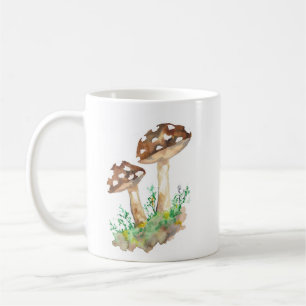Caneca De Café Cogumelos Marrons