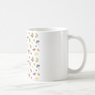 Caneca De Café Cogumelos Pastel