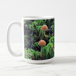 Caneca De Café Cogumelos Rainforest - 15 oz.Caneca